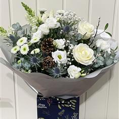 White Christmas Hand Tied